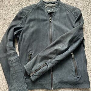 BOSS HUGO BOSS suede leather jacket size 40R (M)